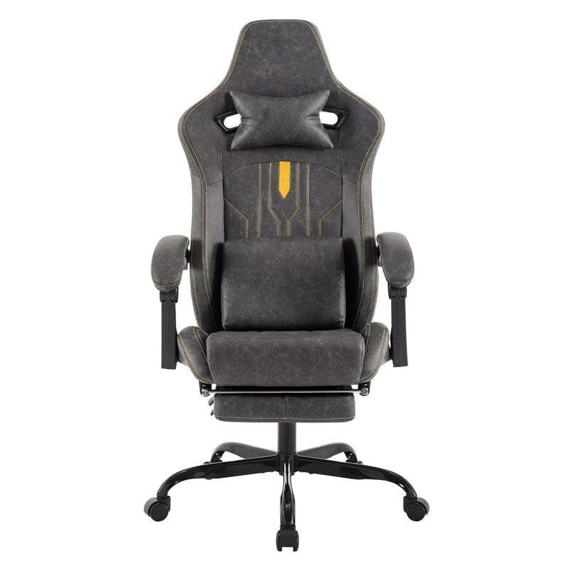 Chaise Gaming Autrucker Ergonomique avec Repose-pieds et Support Lombaire
