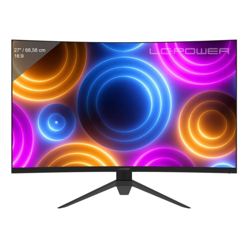 Monitor 2-POWER LC-M27QC 27" Quad HD 180Hz VA Curved FreeSync Premium 1ms