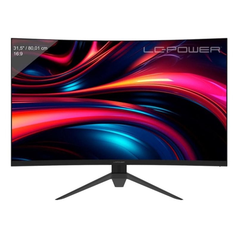 Monitor 2-POWER LC-M32QC 32" Quad HD 180Hz VA Curved FreeSync Premium Höhenverstellbar