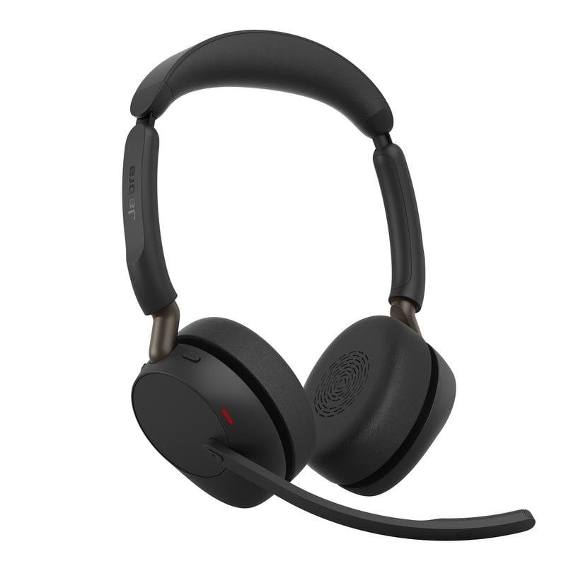 Auriculares inalámbricos Jabra Evolve3 65 Bluetooth con micrófono negro y Cancelación de Ruido, diseño ergonómico