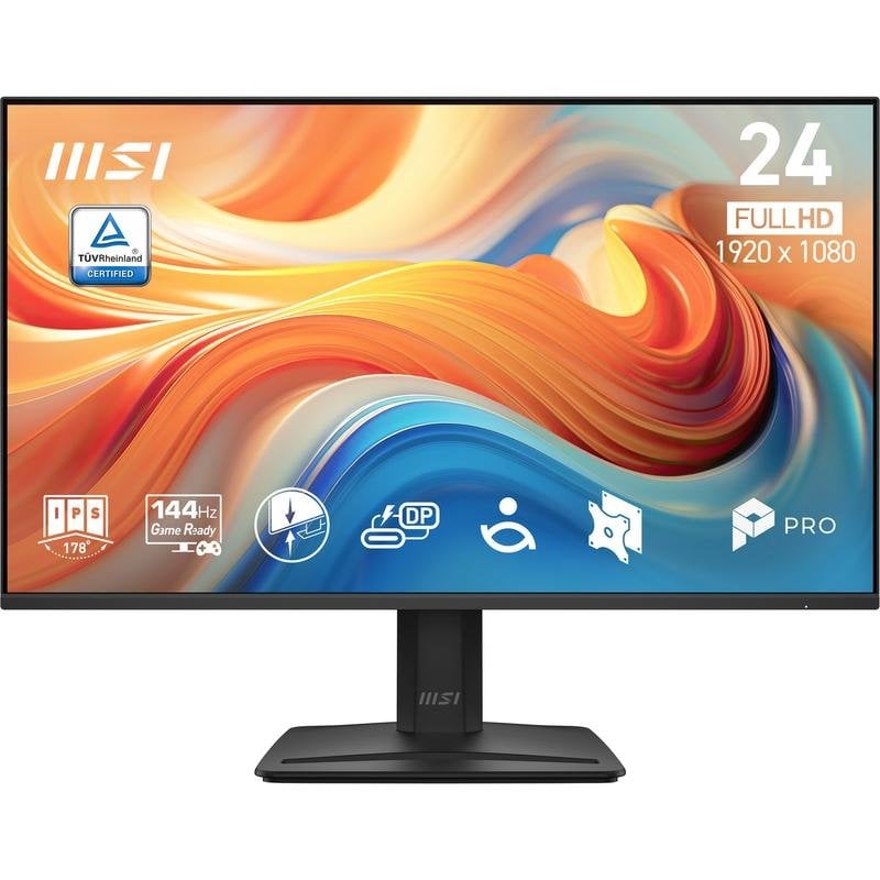 Écran PC MSI PRO MP242 E14C 23,8" Full HD 144Hz IPS Haut-parleurs Flicker Free