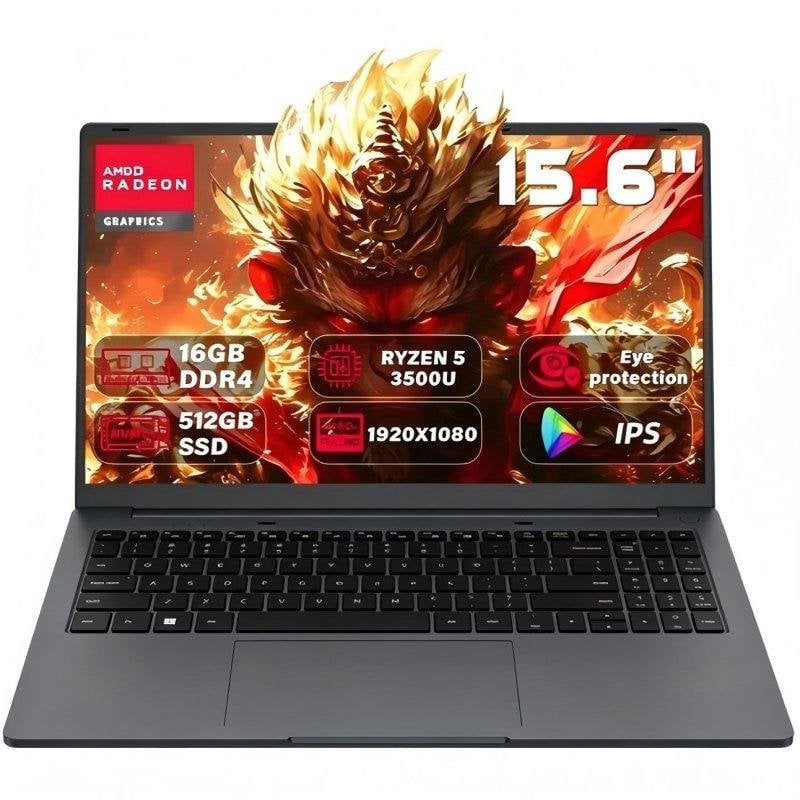 Portátil Ninkear A15 Air 15,6" AMD Ryzen 5 3500U 16GB Radeon Vega 8 512GB SSD Windows 11 Pantalla FHD