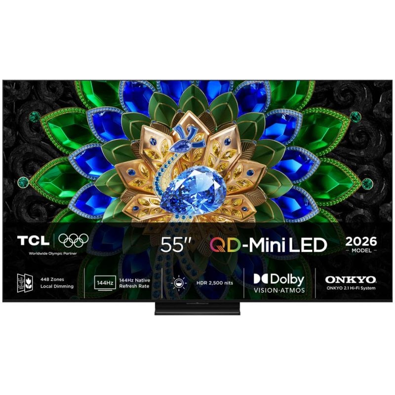 TV TCL Mini LED 55A400U 55" 4K UltraHD 144Hz Smart TV Google TV Dolby Vision