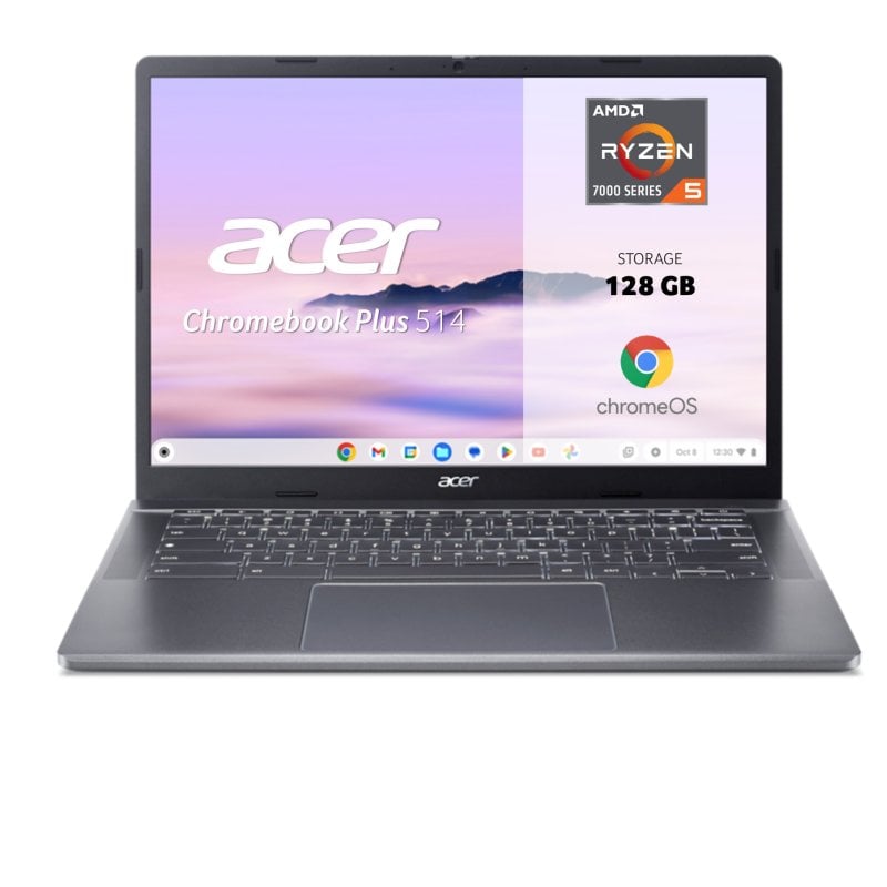 Portátil Acer Chromebook Plus 514 CB514-3H 14" AMD Ryzen 5 7520C 8GB 128GB SSD Radeon Chrome OS