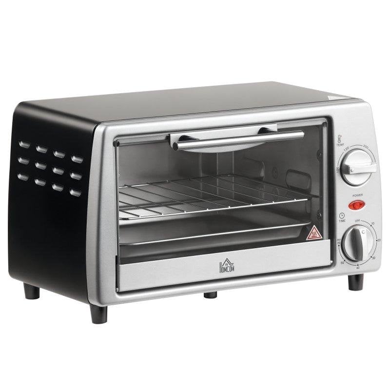 Mini Four Welltin 800-084 10L 750W Minuterie 230°C Compact Argent