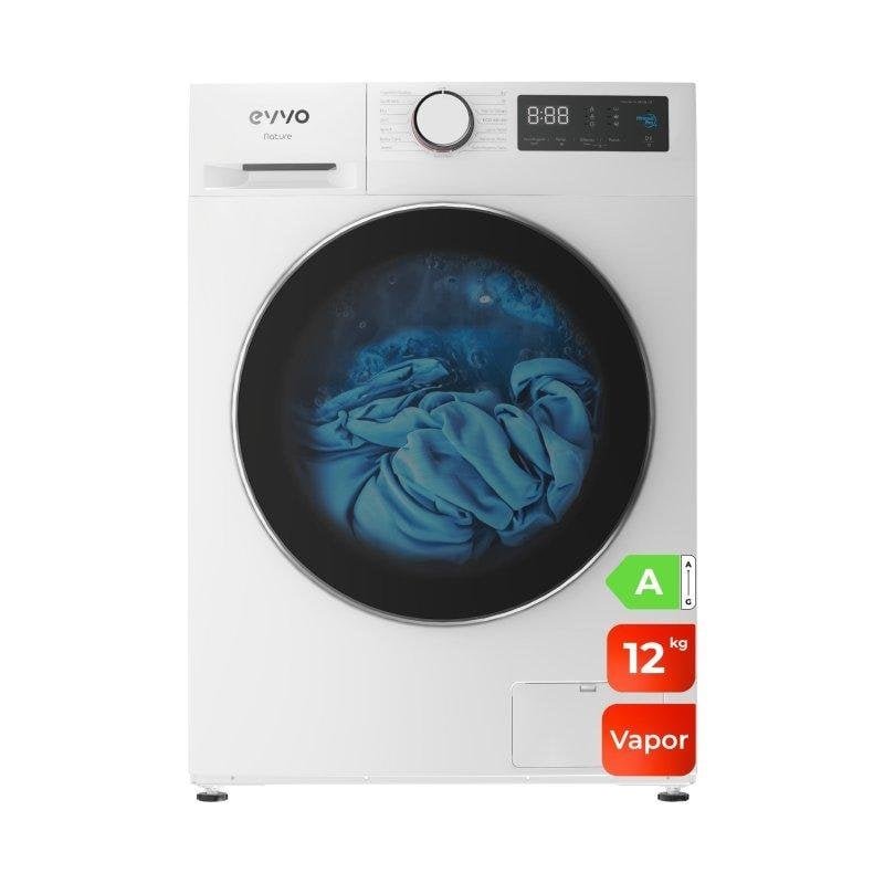 Lavadora Evvo Home W212W24A Carga Frontal 12 Kg 1400 rpm A Blanca Motor Inverter