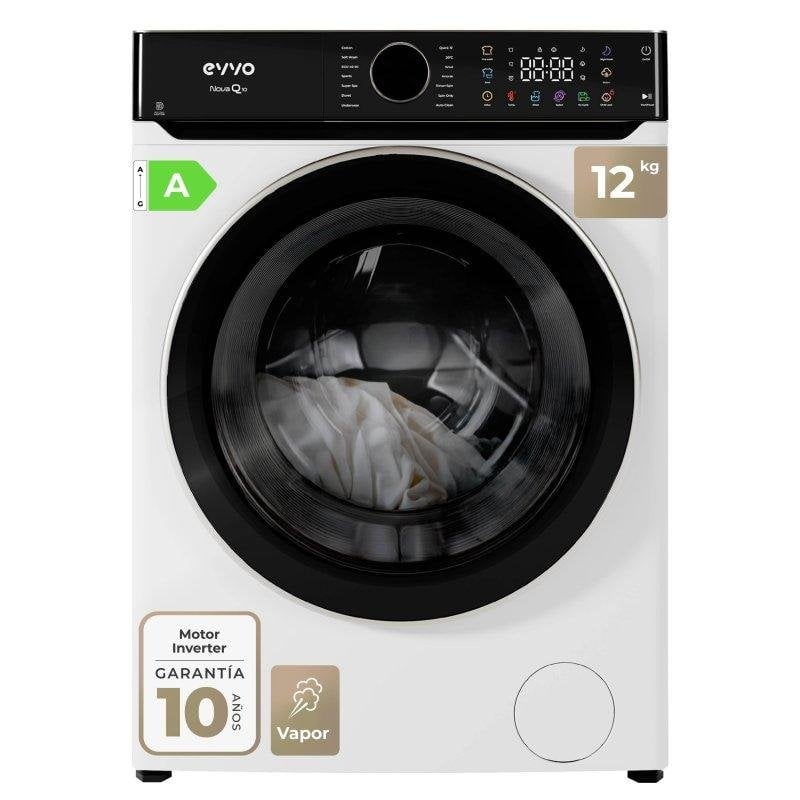 Lavadora Evvo Nova Q12 Carga Frontal 12 Kg 1400 rpm A Blanca Steam Wash