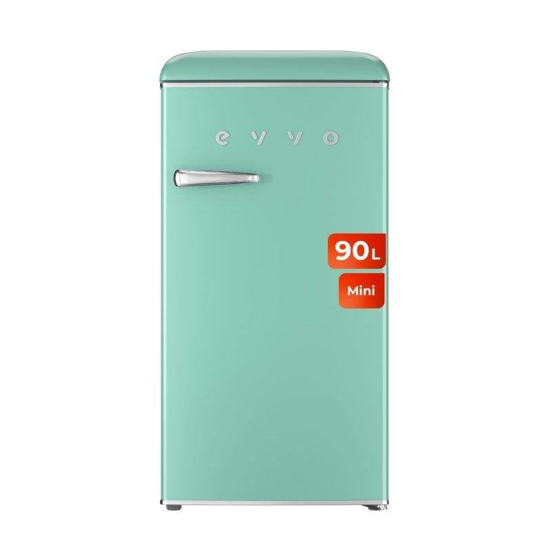 Frigorífico Mini Evvo F26G Vintage 90cm 95L E Verde Aquamarina