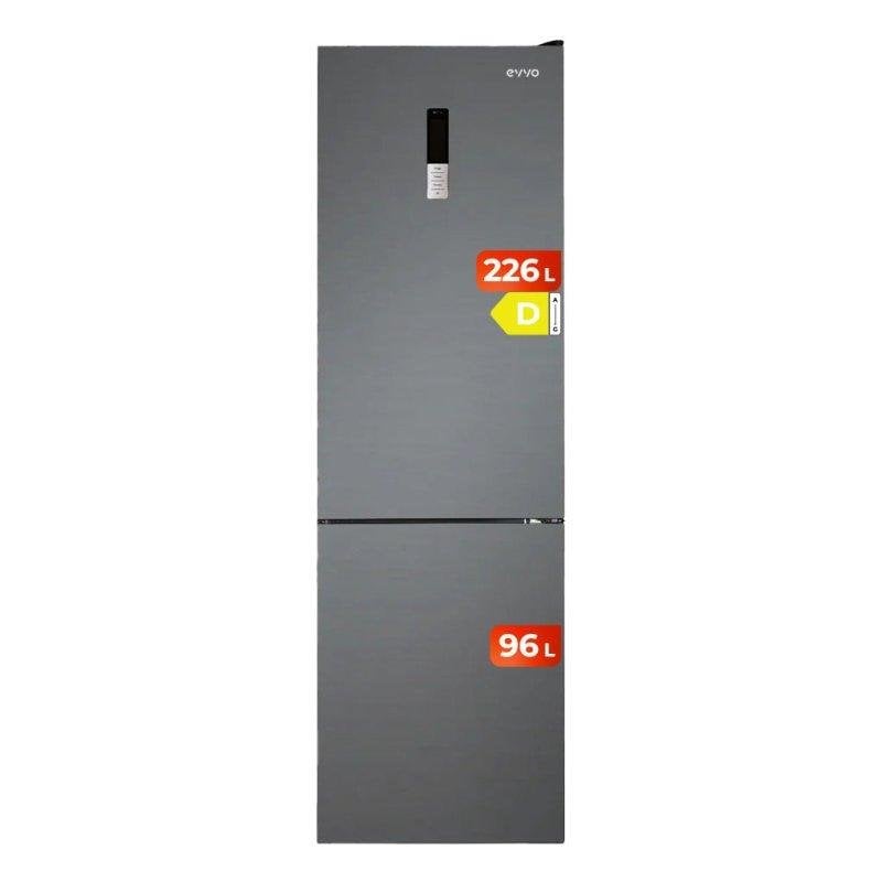 Frigorífico Combi Evvo Home EVVO F55DX Total No Frost 186cm 322L D Grafito
