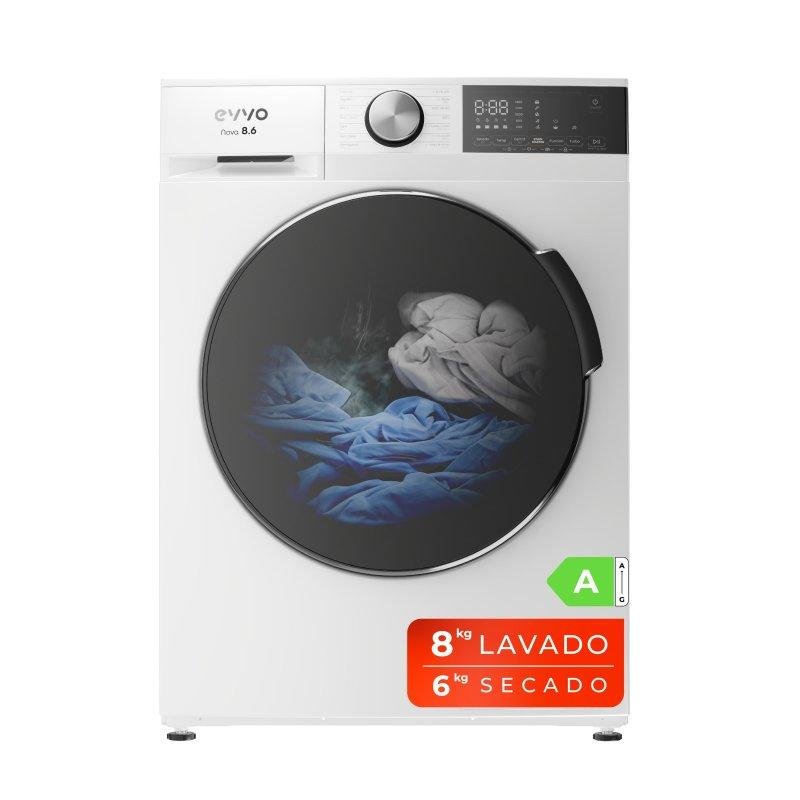 Lavasecadora Evvo Home 8/6 kg A Nova con motor inverter y vapor