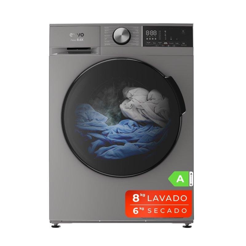 Lavasecadora Evvo Home 8+6 kg A Nova 8/6x con vapor y tecnología inverter