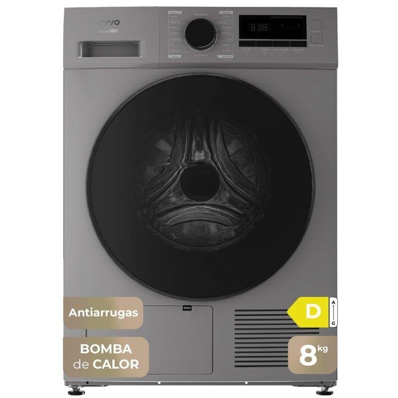 Secadora de condensación Evvo Home Nature S8X D 8 kg Clase D con bomba de calor y sensor de humedad