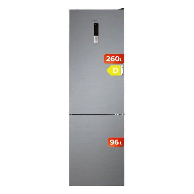 Frigorífico Combi Evvo Home EVVO F60X Total No Frost 200cm 351L E Inox
