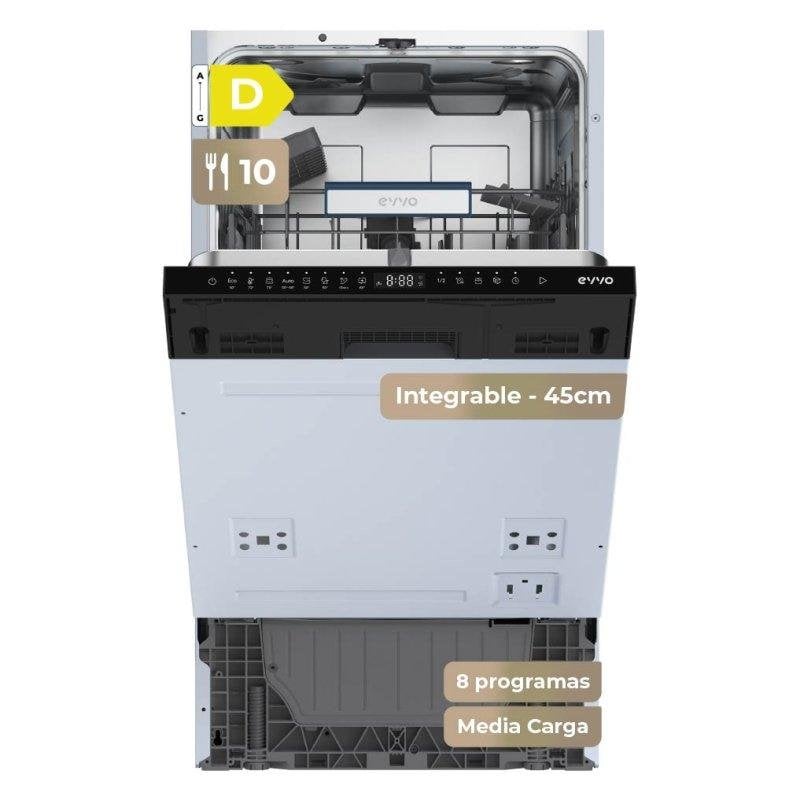 Lavavajillas Evvo Home Di.3 Slim 10 cubiertos D con apertura automática
