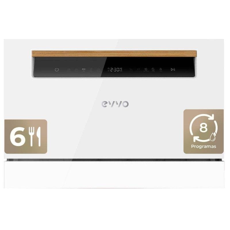 Lavavajillas Evvo Mini D 6 cubiertos A+ 8 programas con bloqueo infantil