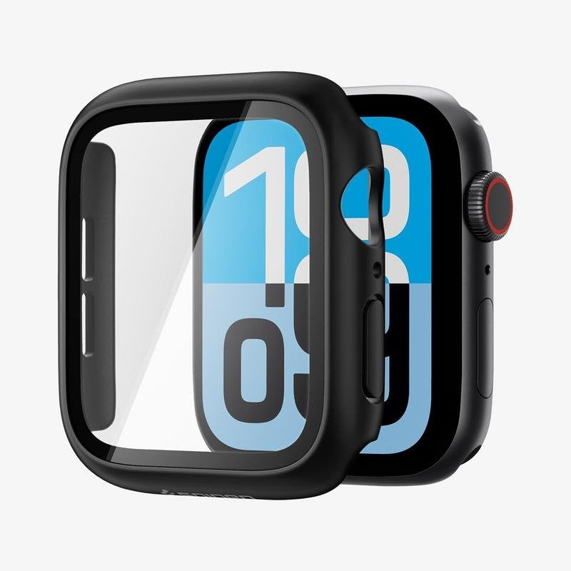 Huelle Spigen Thin Fit 360 Apple Watch 44mm Schwarz