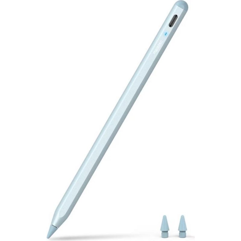 Lápiz digital Metapen A8 azul para iPad con punta fina y carga USB-C