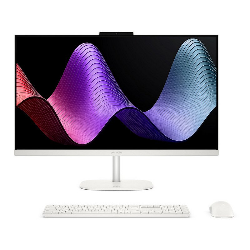 Ordenador Todo en uno HP OmniStudio 27-cu0022ns Intel Core 5 120U 16GB 1TB SSD Intel Graphics 27" FreeDOS Blanco