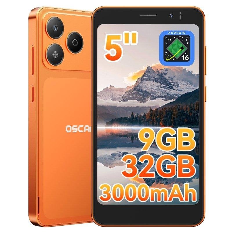 OSCAL Flat 3C Mini 4G 32GB 3GB 5" Orange Kompakt