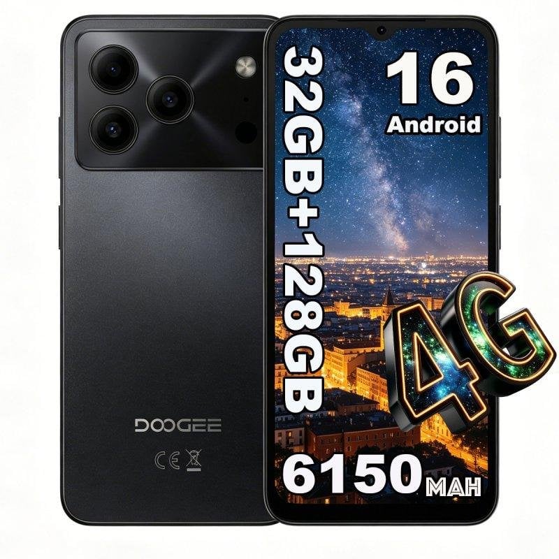 Doogee Note 56 Pro 4G 4GB 128GB 6.56" Preto
