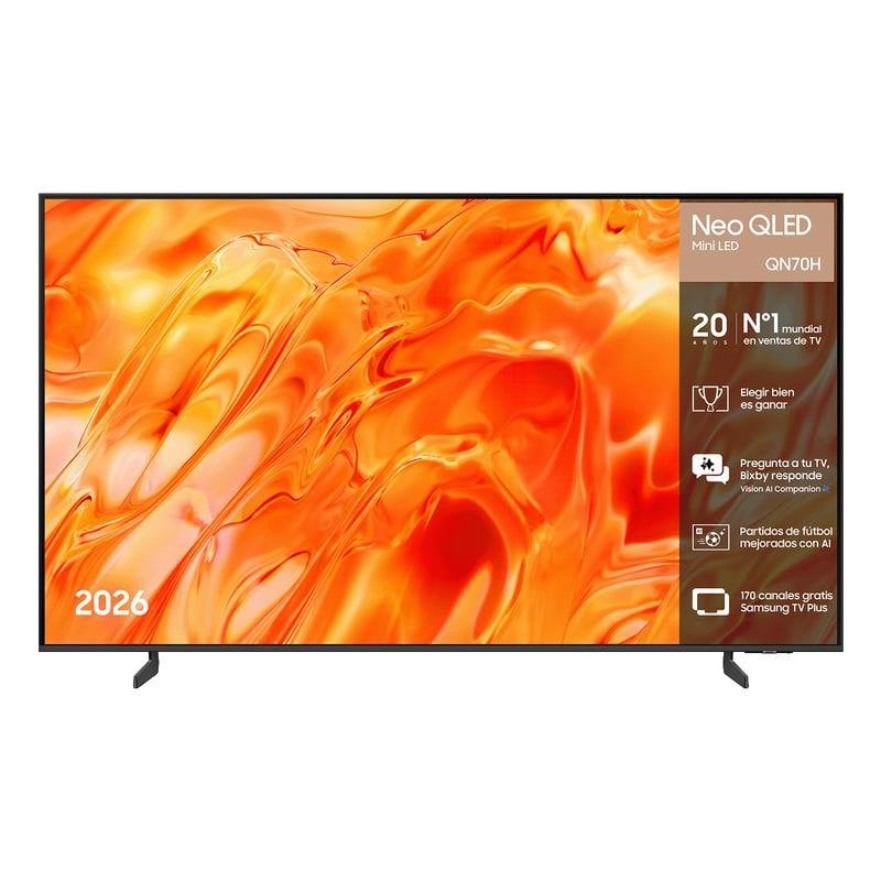 TV Samsung Neo QLED QN70H 55" 4K UltraHD 60Hz Smart TV Tizen HDR10+ Mini LED
