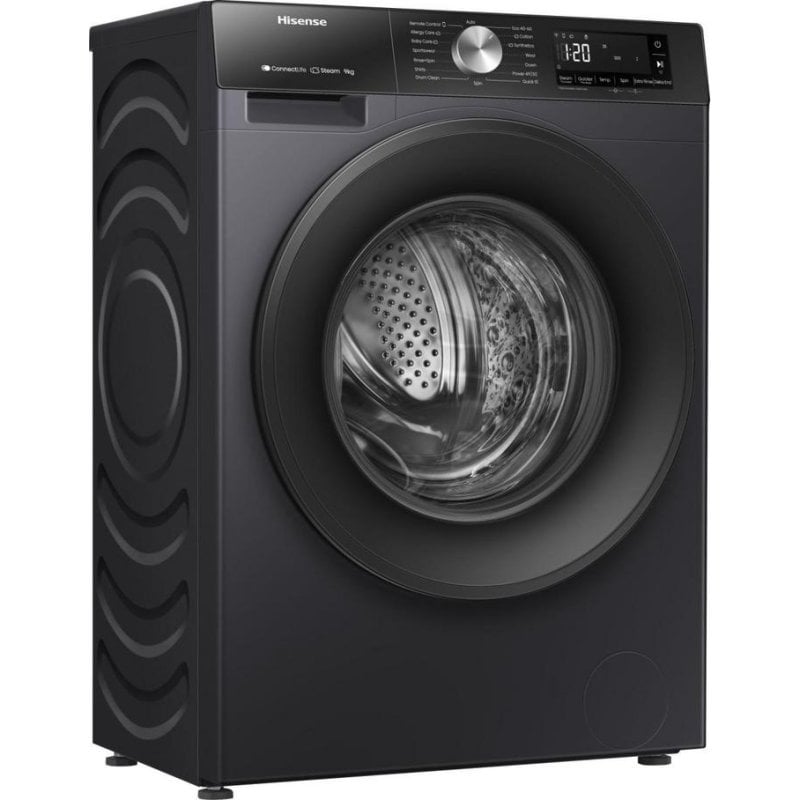 Máquina de Lavar Roupa Hisense WF3S9043BB3 9 Kg 1400rpm A Preto WiFi