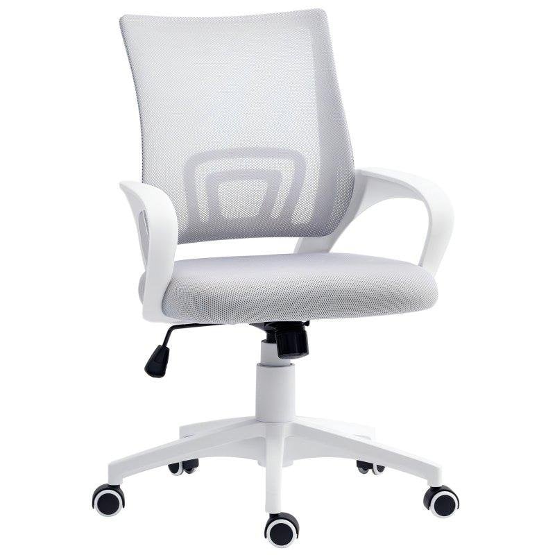 Silla de escritorio Welltin malla giratoria altura ajustable soporte lumbar gris