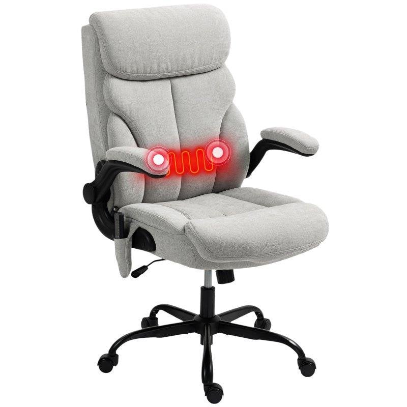 Chaise de bureau Welltin 921-809V90GY Massage lombaire et chaleur