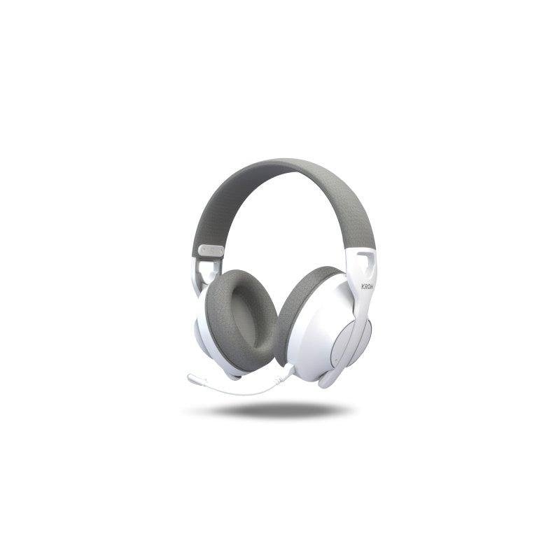 Auriculares Krom Phase inalámbricos Bluetooth 5.3 con micrófono omnidireccional blancos
