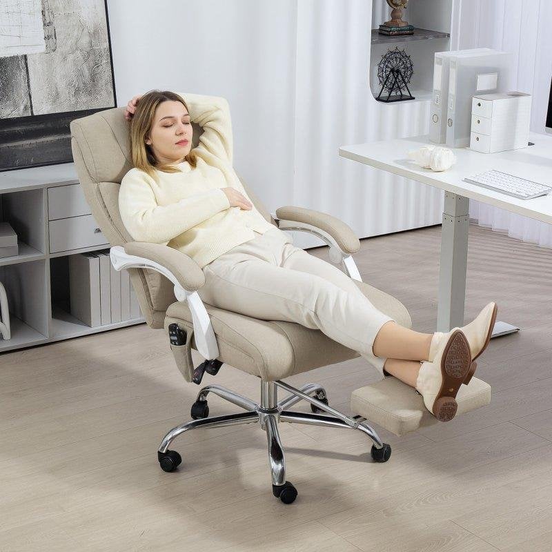 Silla de Oficina Welltin con Masaje y Calor Lumbar Reclinable 135°