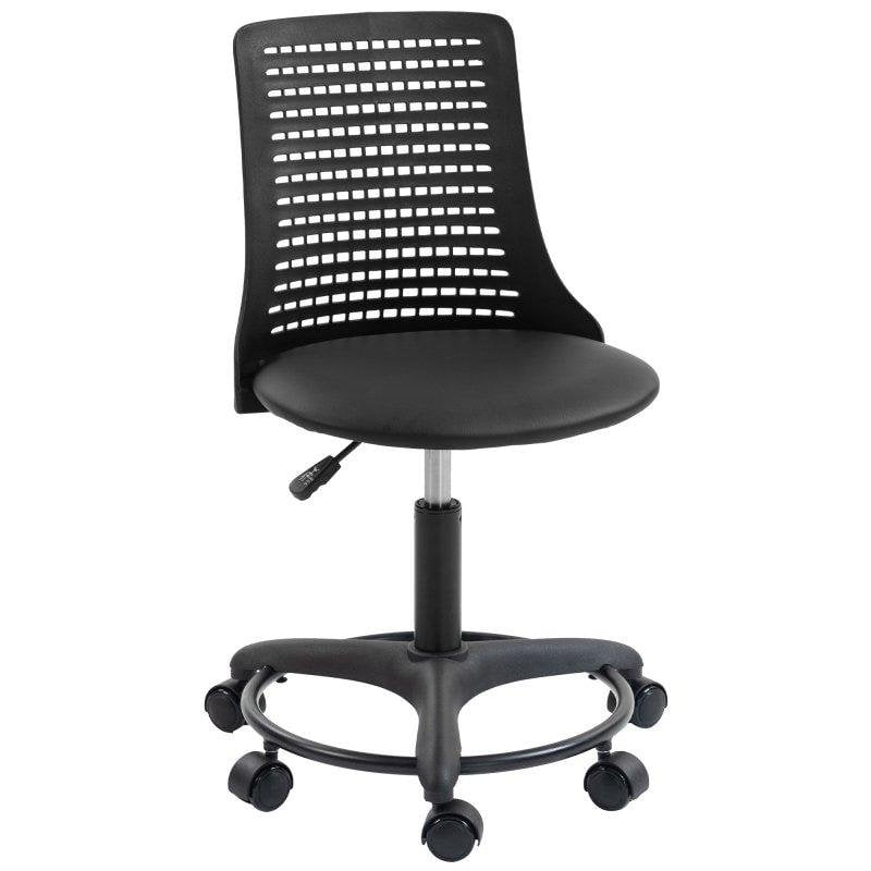 Silla de escritorio Welltin 921-925V00BK sin brazos giratoria 120 kg