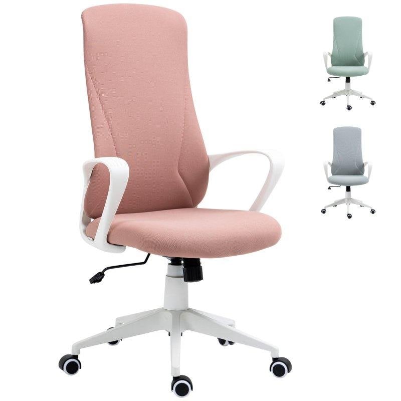 Silla de Oficina Welltin Rosa Giratoria Respaldo Alto Basculante 120 kg