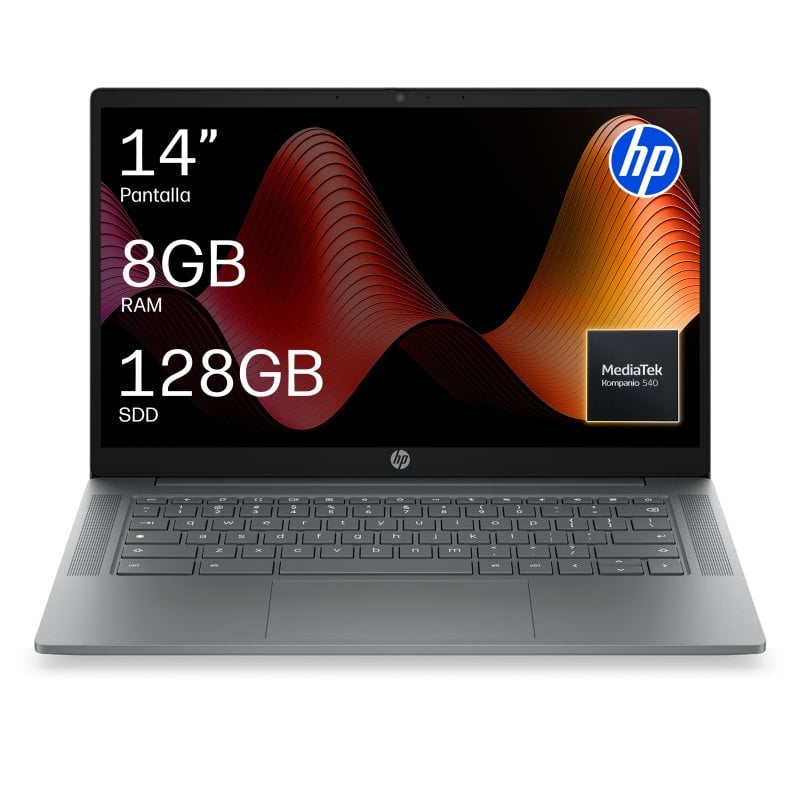 Portátil HP Chromebook 14a-nm0006nsx 14" MediaTek Kompanio 8GB 128GB UFS ARM Mali-G57 ChromeOS