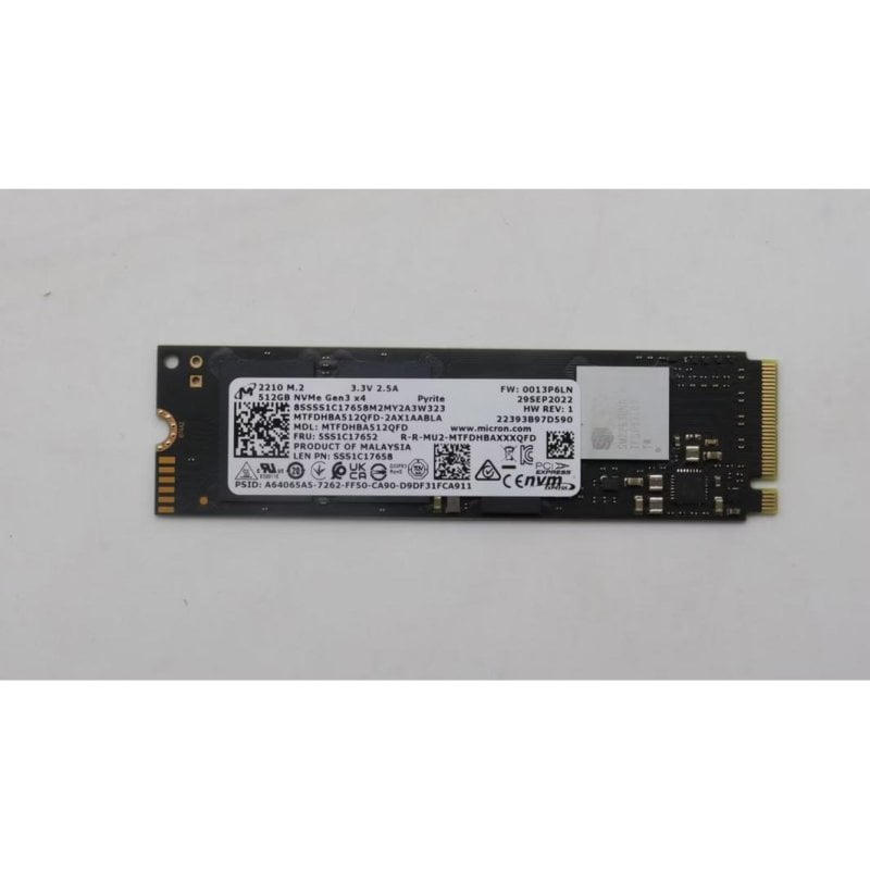 Disco Rigido Lenovo 512GB M.2 SSD PCIe NVMe QLC Garanzia 24 mesi