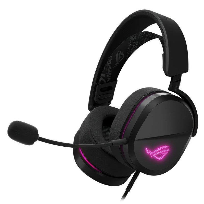 Auriculares Asus ROG Pelta Core con cable USB-C para gaming, RGB, micrófono, negros