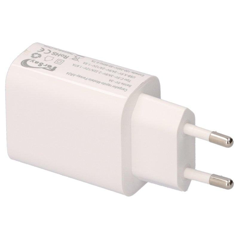 Cargador Rápido Fersay USB-C 18W USB 20W QC3.0