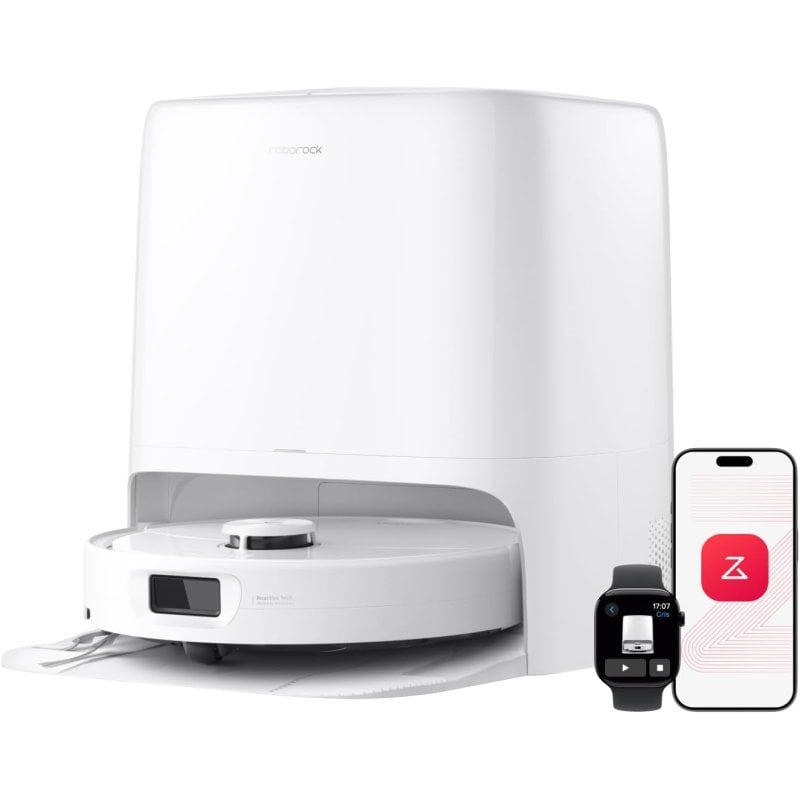 Roborock Qrevo 2 Prox Saugroboter Mit Absaugstation Lidar-Navigation 25.000 Pa Integrierte Wischfunktion