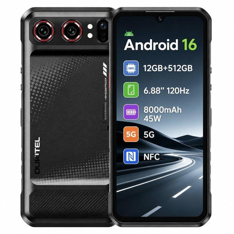 Oukitel WP68 Air 5G 12GB 512GB 6.88" Negro