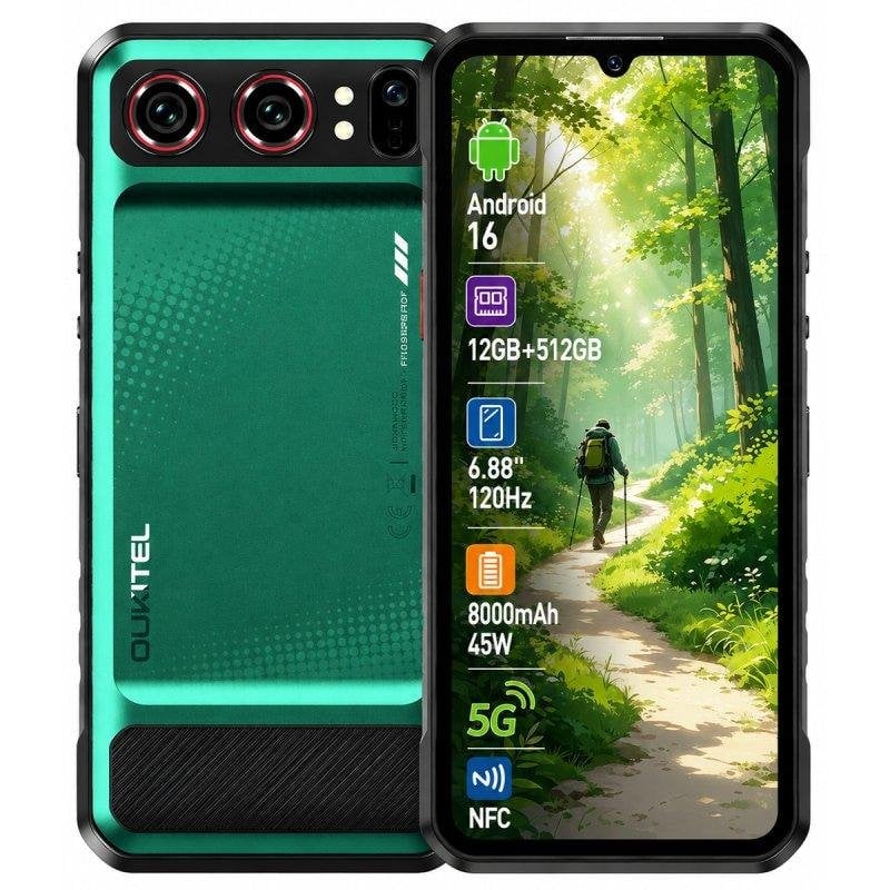 Oukitel WP68 Air 5G 12GB 512GB 6.88" Verde