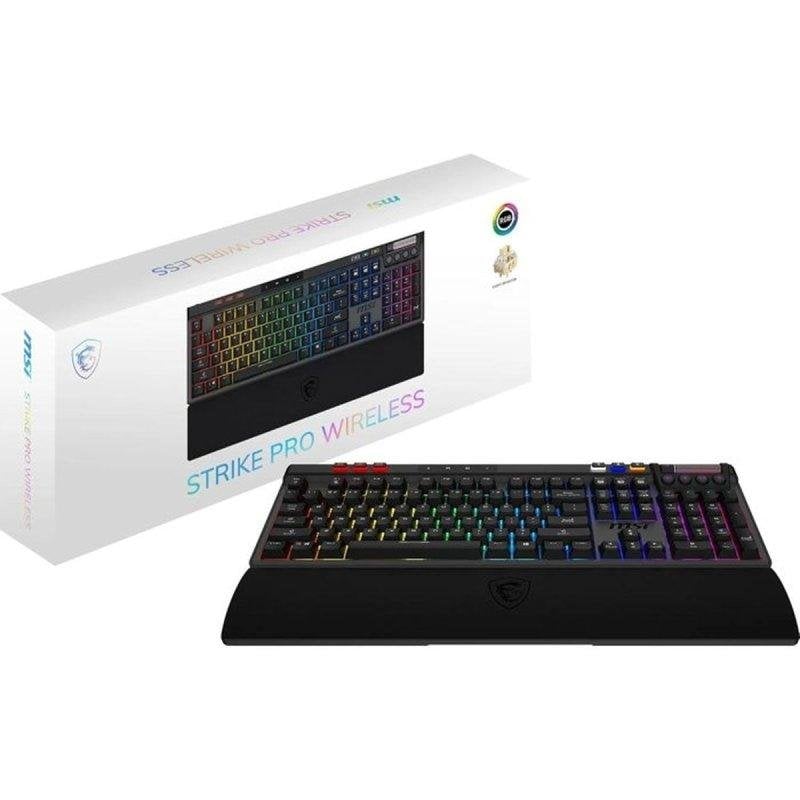 Clavier MSI Strike Pro W sans fil Hot-swap Kailh Midnight Pro RGB PBT Noir