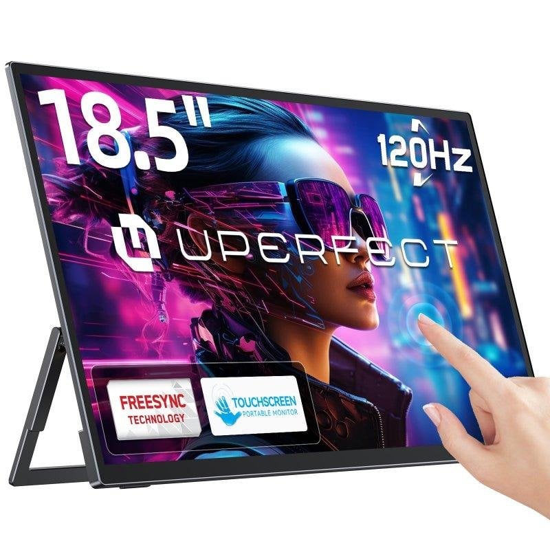 Monitor Uperfect 18,5" FullHD 120Hz IPS Táctil 10 puntos HDR USB-C VESA