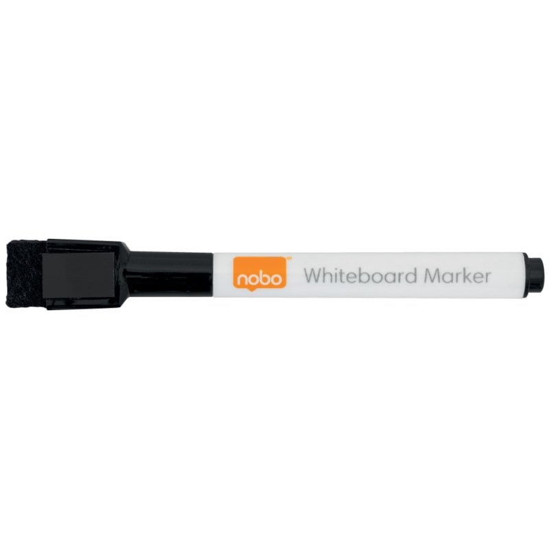 Marcador NOBO apagavel a seco noir Pack de 6