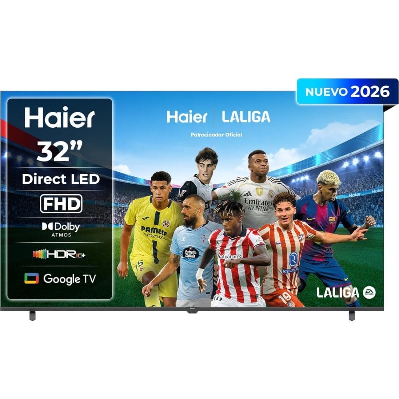 TV Haier LED H32K85GFX 32" Full HD 60Hz Smart TV Google TV HDR10 Dolby Audio