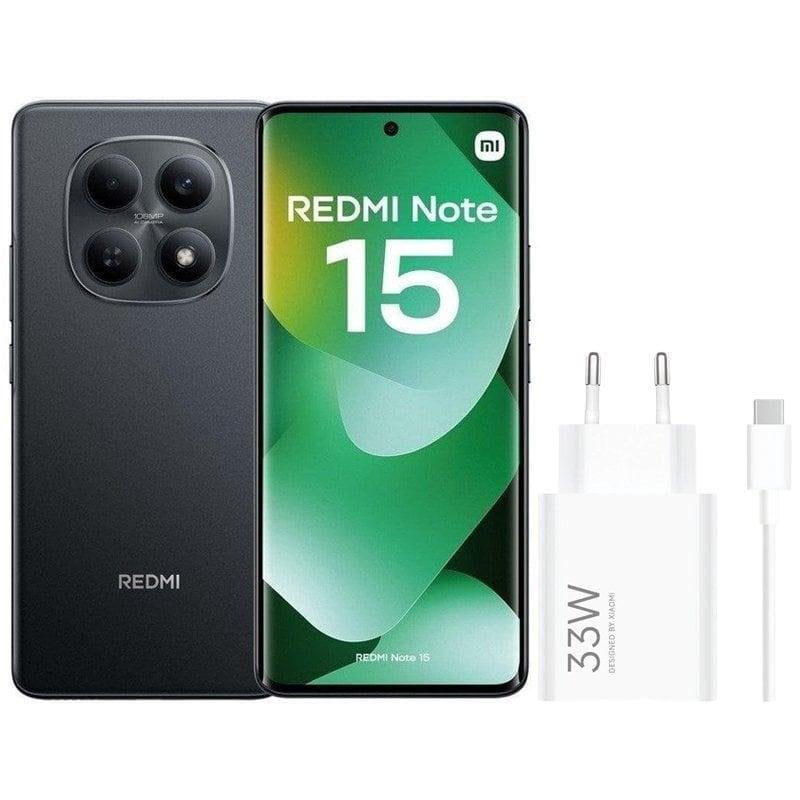 Xiaomi REDMI Note 15 4G 6GB 128GB 6.77" Negro Incluye Cargador 33W