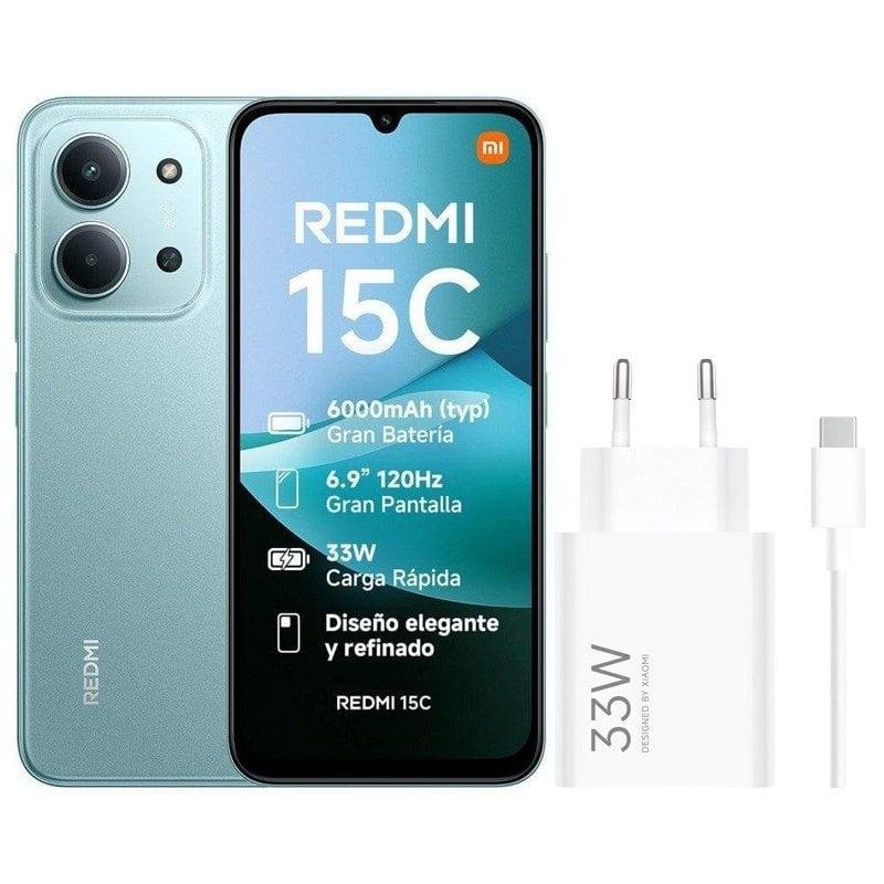 Xiaomi REDMI 15C 4G 4GB 128GB 6.9" Verde Menta Incluye Cargador 33W