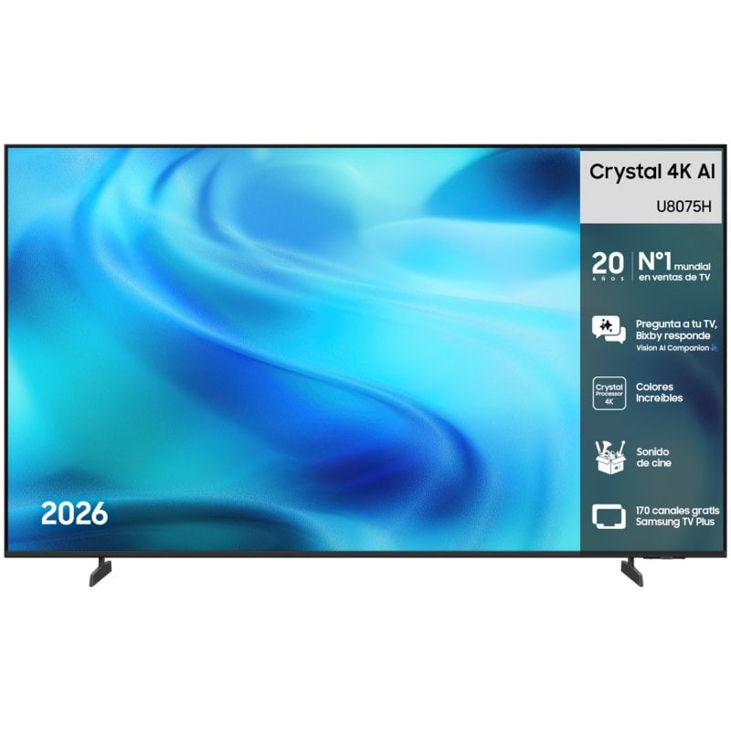 TV Samsung Crystal 4K AI LED TU75U8075HUXXC 75" 4K UltraHD 50Hz Smart TV Tizen HDR10