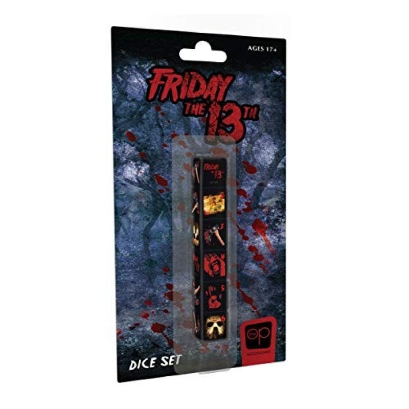 Würfelset Viernes 13 Offiziell PVC Horrorfilm Slasher Design
