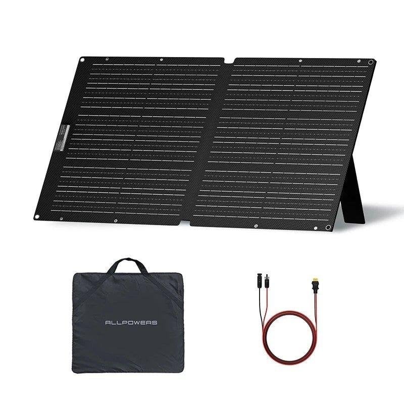 Panel Solar Allpowers SE100 100W Plegable Portátil IP68 2 Puertos DC