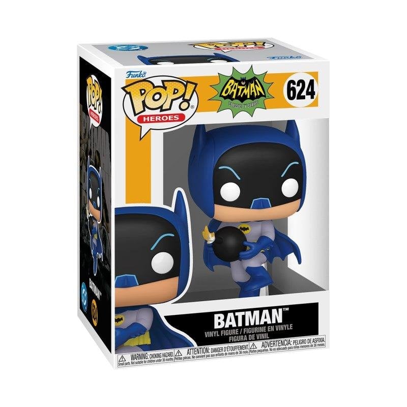 Batman 66 Figurine POP! Heroes Batman avec un Bombe 9 cm