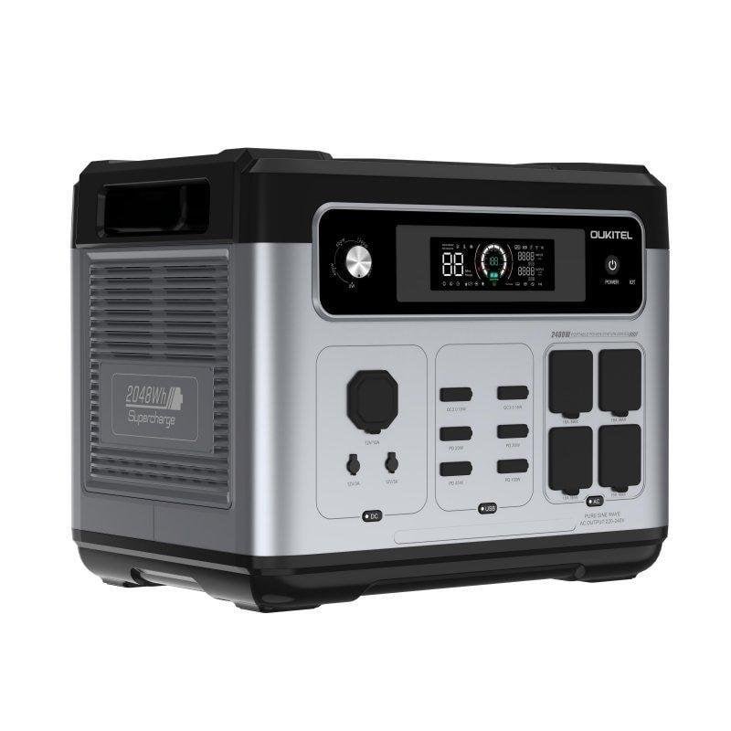 Estación de energía Oukitel OSCAL 2048Wh 13 puertos LiFePO4 Carga rápida Bluetooth